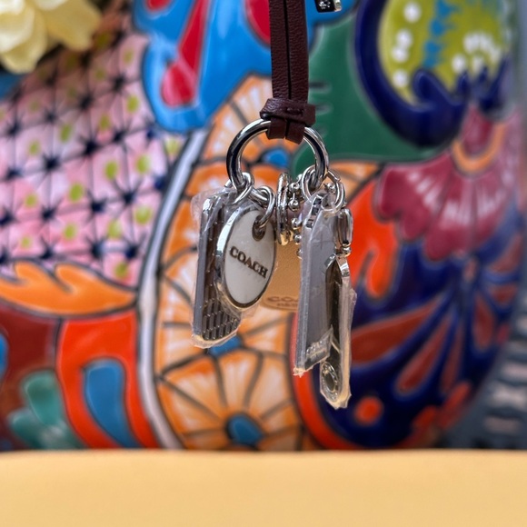 Coach Silver and Brown Charm Keychain - Picture 3 of 9